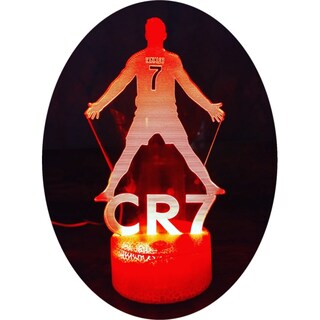Foto 1 | Foto 1 | Lámpara 3d Illusion Cristiano Ronaldo Cr7 Con Led De 7 Colores - Venta Internacional.