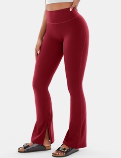 Foto 3 | Foto 3 | Leggins Voyjoy Para Mujer Con Dobladillo Dividido Cintura Alta Acampanados - Venta Internacional.