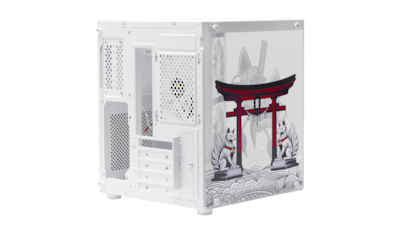Foto 5 | Foto 5 | Gabinete Ocelot Blanco Kitsune M-atx Sin Fuente Rgb Con Cristal