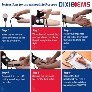 Foto 7 | Foto 7 | Set De Esfigmomanómetro Aneroide Dixie Ems Deluxe Con Set De Presión Arterial - Venta Internacional.