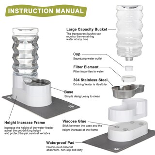 Foto 3 | Foto 3 | Bebedero Automático Para Mascotas Rizzari 9l Para Perros Y Gatos - Venta Internacional.