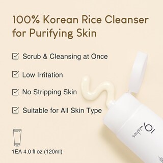 Foto 3 | Foto 3 | Espumante De Arroz Cleanser 9wishes De 120 Ml Con Polvo De Arroz Micromolido - Venta Internacional.