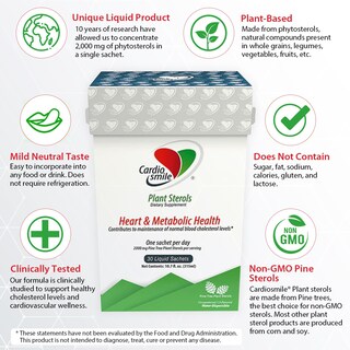 Foto 4 | Foto 4 | Suplemento De Esteroles Vegetales Cardiosmile: 2000 Mg Suministro Para 30 Días - Venta Internacional.