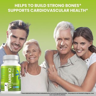 Foto 3 | Foto 3 | Suplemento Vitamínico Nutrizing K2 Mk-7 600 Mcg 90 Cápsulas Veganas - Venta Internacional.