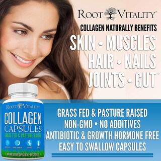 Foto 2 | Foto 2 | Cápsulas De Péptidos De Colágeno Root Vitality Para Piel 180 Cápsulas - Venta Internacional.