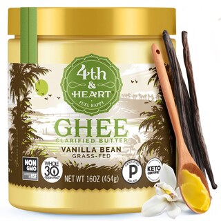 Foto 1 | Foto 1 | Ghee 4th & Heart Vainilla Bean Keto Alimentado Con Pasto 454 Ml - Venta Internacional.