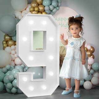 Foto 1 | Foto 1 | Número De Marquesina Impreso En El Noveno Cumpleaños  Iluminado Por El 90 Aniversario - Venta Internacional.