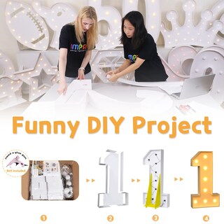 Foto 2 | Foto 2 | Bloque Con Números Iluminados Para Marquesina Impresión 91 Cm Mosaico Número 5 - Venta Internacional.