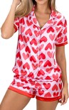 Pijama Yiulangde Silk Para Mujer Love Heart Juego De 2 Piezas - Venta Internacional.