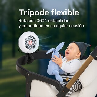 Foto 5 | Foto 5 | Lámpara LED Recargable Solar Portátil con Ventilador y Power Bank para Camping