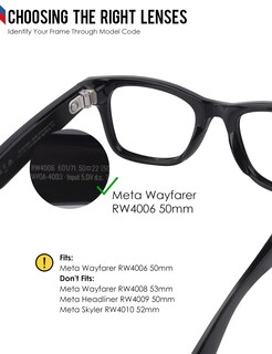 Foto 3 | Foto 3 | Lentes De Repuesto Blazerbuck Antisal Polarizadas Para Rayban Meta Wayfarer Rw4006 50 Mm - Venta Internacional.