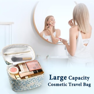 Foto 6 | Foto 6 | Bolsa De Maquillaje Natinsa Cute Para Mujer Viaje Pana Azul Cielo - Venta Internacional.