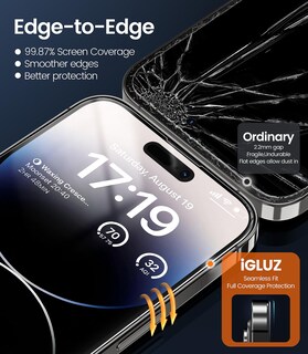 Foto 3 | Foto 3 | Protector De Pantalla Igluz Para Iphone 14 Pro Con Lente De Cámara Paquete De 4 - Venta Internacional.