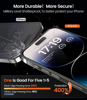 Foto 4 | Foto 4 | Protector De Pantalla Igluz Para Iphone 14 Pro Con Lente De Cámara Paquete De 4 - Venta Internacional.