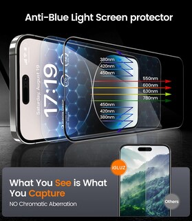 Foto 6 | Foto 6 | Protector De Pantalla Igluz Para Iphone 14 Pro Con Lente De Cámara Paquete De 4 - Venta Internacional.