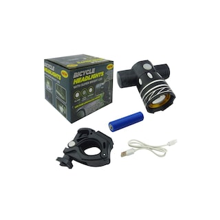 Foto 4 | Foto 4 | Luz Delantera De Bicicleta Recargable Con Zoom Led 1200 Mah Color Negro - Venta Internacional.