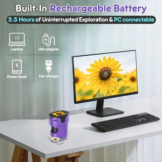 Foto 4 | Foto 4 | Microscopio Portátil Bebang 1000x 4k Con Pantalla De 2.0 Pulgadas Para Niños Color Morado - Venta Internacional.