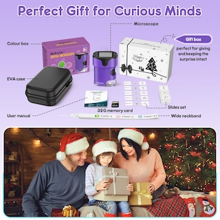 Foto 6 | Foto 6 | Microscopio Portátil Bebang 1000x 4k Con Pantalla De 2.0 Pulgadas Para Niños Color Morado - Venta Internacional.
