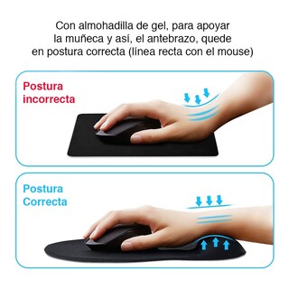 Foto 4 | Foto 4 | Alfombrilla De Ratón Ergonómica De Gel Para Muñeca 22 X 19 Cm Poliuretano - Venta Internacional.