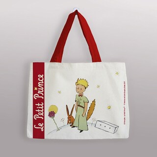 Foto 1 | Foto 1 | Bolsa De Algodón El Principito Con Estampado De Zorros Y Rosas - Venta Internacional.