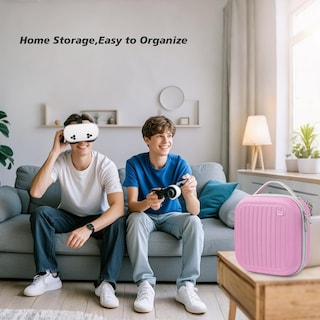 Foto 6 | Foto 6 | Funda Rígida Compatible Con Krypthos Para Meta Quest 3s/quest 3/quest 2/vision Pro Pink - Venta Internacional.