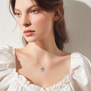 Foto 4 | Foto 4 | Collar Soulmeet Con Medallón De Unicornio En Forma De Corazón En Plata De Ley - Venta Internacional.