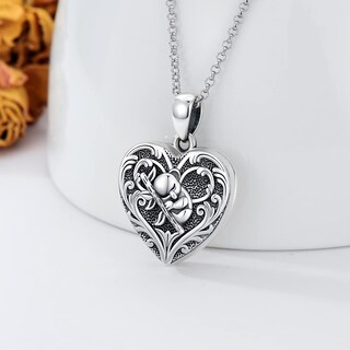 Foto 2 | Foto 2 | Collar Soulmeet Con Forma De Corazón Con Medallón De Pequeño Koala Plateado - Venta Internacional.