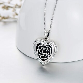 Foto 2 | Foto 2 | Collar Soulmeet Con Medallón En Forma De Corazón De Girasol De Plata 925 Personalizado - Venta Internacional.