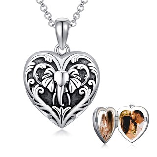 Foto 1 | Foto 1 | Collar Soulmeet Con Medallón De Elefante En Forma De Corazón De Plata 925 - Venta Internacional.