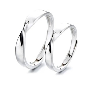 Foto 1 | Foto 1 | Anillo Ajustable Para Parejas Love Infinity Illusion De Plata 925 - Venta Internacional.