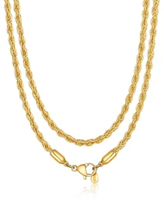 Foto 1 | Foto 1 | Collar Bandmax Gold Con Cadena Tipo Cuerda 3 Mm Acero Inoxidable 26 Cm - Venta Internacional.