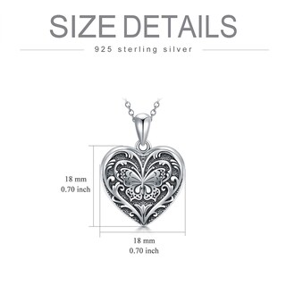 Foto 5 | Foto 5 | Collar Soulmeet Con Medallón De Mariposa En Forma De Corazón De Plata 925 - Venta Internacional.