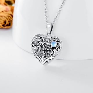 Foto 2 | Foto 2 | Collar Soulmeet Con Medallón En Forma De Corazón De Palmera De Playa De Plata De Ley - Venta Internacional.