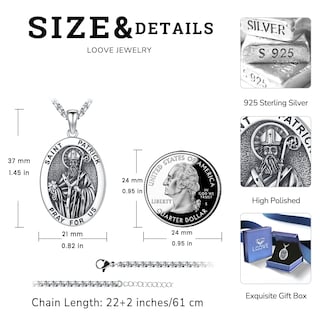 Foto 4 | Foto 4 | Collar Loove De Plata De Ley De San Patricio Para Hombre - Venta Internacional.