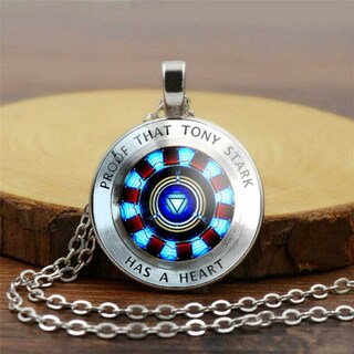 Foto 5 | Foto 5 | Collar Con Colgante Tony Stark De Iron Man Endgame Para Hombre - Venta Internacional.