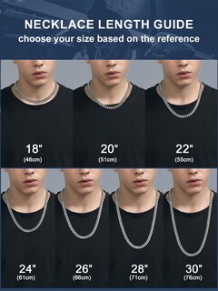 Foto 5 | Foto 5 | Collar Chainspro De Acero Inoxidable 316l Cubano De 6 Mm Y 56 Cm Para Hombre - Venta Internacional.