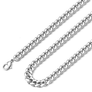 Foto 1 | Foto 1 | Collar De Cadena Monily Cuban Link 9 Mm Acero Inoxidable 45 Cm - Venta Internacional.