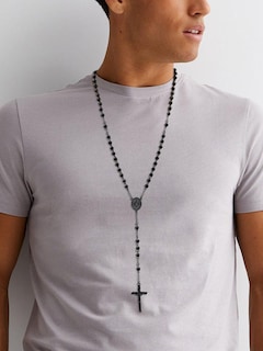 Foto 2 | Foto 2 | Collar Con Forma De Rosario Supcare Joyería Religiosa Para Hombre - Venta Internacional.