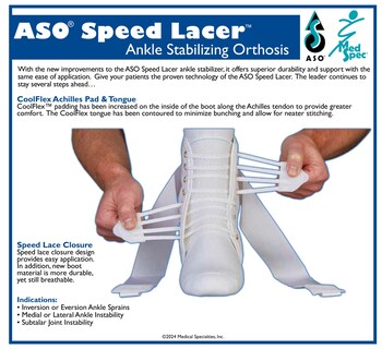 Foto 5 | Foto 5 | Tobillera Aso Speed Lacer Negra Talla M - Venta Internacional.