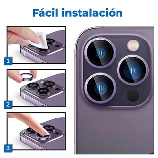 Foto 5 | Foto 5 | Película Protectora De Cámara De Aluminio Para Iphone 14 Pro/14 Pro Max - Venta Internacional.