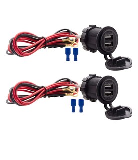 Foto 1 | Foto 1 | Enchufe De Cargador Usb Dual Toma De Corriente Impermeable De 12 V/24 V - Venta Internacional.