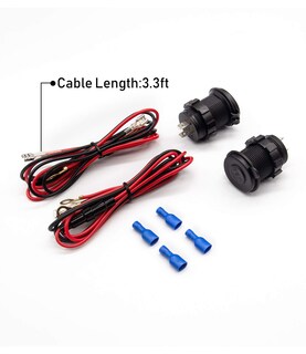 Foto 2 | Foto 2 | Enchufe De Cargador Usb Dual Toma De Corriente Impermeable De 12 V/24 V - Venta Internacional.