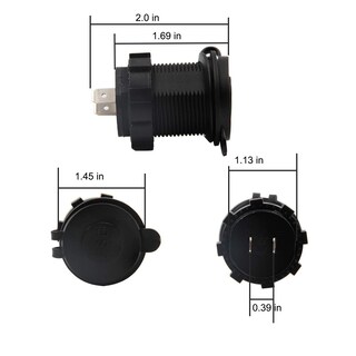 Foto 3 | Foto 3 | Enchufe De Cargador Usb Dual Toma De Corriente Impermeable De 12 V/24 V - Venta Internacional.
