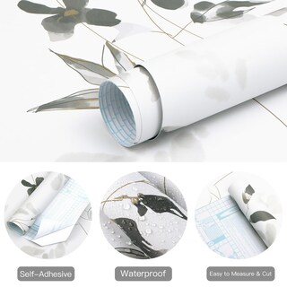 Foto 2 | Foto 2 | Papel Pintado Heloho Black Ink Floral Peel And Stick 15 35 M² - Venta Internacional.