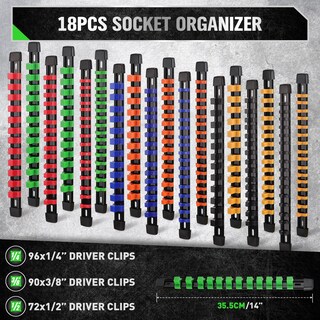 Foto 2 | Foto 2 | Set Organizador De Enchufes Swanlake De 18 Piezas Para Caja De Herramientas - Venta Internacional.