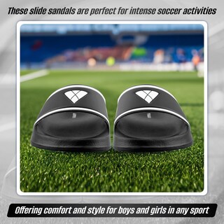 Foto 5 | Foto 5 | Sandalias Soccer Slide Vizari Ss Para Adultos Y Adolescentes Color Negro - Venta Internacional.