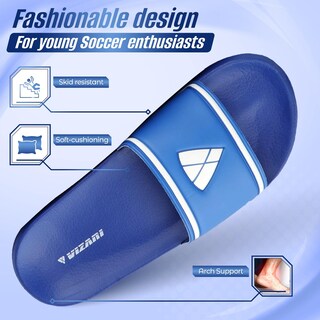 Foto 3 | Foto 3 | Sandalias Soccer Slide Vizari Ss Para Adultos Y Adolescentes - Azul - Venta Internacional.