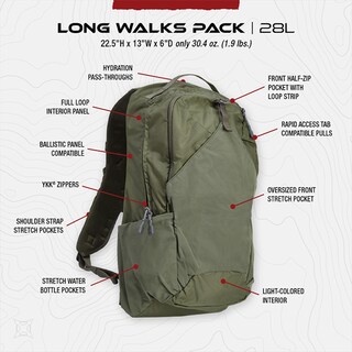 Foto 5 | Foto 5 | Mochila Táctica Vertx Long Walks Pack 28 L Para Ccw Color Negro - Venta Internacional.