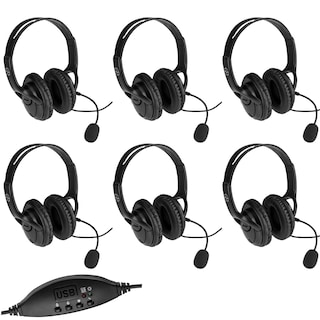 Foto 1 | Foto 1 | Auriculares Con Cable Usb Adorama Lx-usb05 Con Micrófono Paquete De 6 - Venta Internacional.