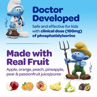 Foto 5 | Foto 5 | Suplemento De Enfoque Y Atención Para Niños Vitaburst Smurfs 30 Gomitas - Venta Internacional.